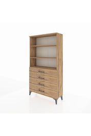 Arges Dolap 3 Raflı 4 Çekmeceli 88x30x163 - S21M157V9A