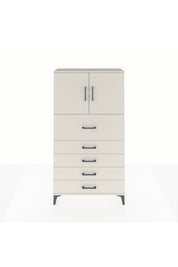 Arges Dolap 2 Raflı 5 Çekmeceli 2 Kapaklı 88x30x163 - S21M158V1A