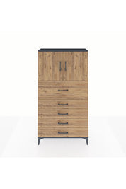 Arges Dolap 2 Raflı 5 Çekmeceli 2 Kapaklı 88x30x163 - S21M158V6A