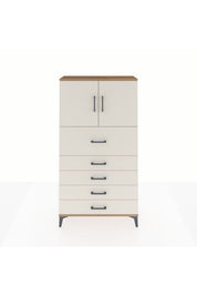 Arges Dolap 2 Raflı 5 Çekmeceli 2 Kapaklı 88x30x163 - S21M158V7A