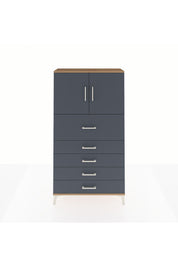 Arges Dolap 2 Raflı 5 Çekmeceli 2 Kapaklı 88x30x163 - S21M158V8A