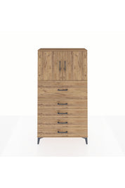 Arges Dolap 2 Raflı 5 Çekmeceli 2 Kapaklı 88x30x163 - S21M158V9A