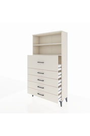 Arges Dolap 2 Raflı 5 Çekmeceli 88x30x163 - S21M159V1A