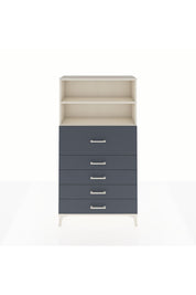 Arges Dolap 2 Raflı 5 Çekmeceli 88x30x163 - S21M159V2A