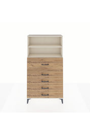 Arges Dolap 2 Raflı 5 Çekmeceli 88x30x163 - S21M159V3A