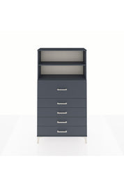 Arges Dolap 2 Raflı 5 Çekmeceli 88x30x163 - S21M159V5A