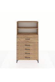 Arges Dolap 2 Raflı 5 Çekmeceli 88x30x163 - S21M159V9A