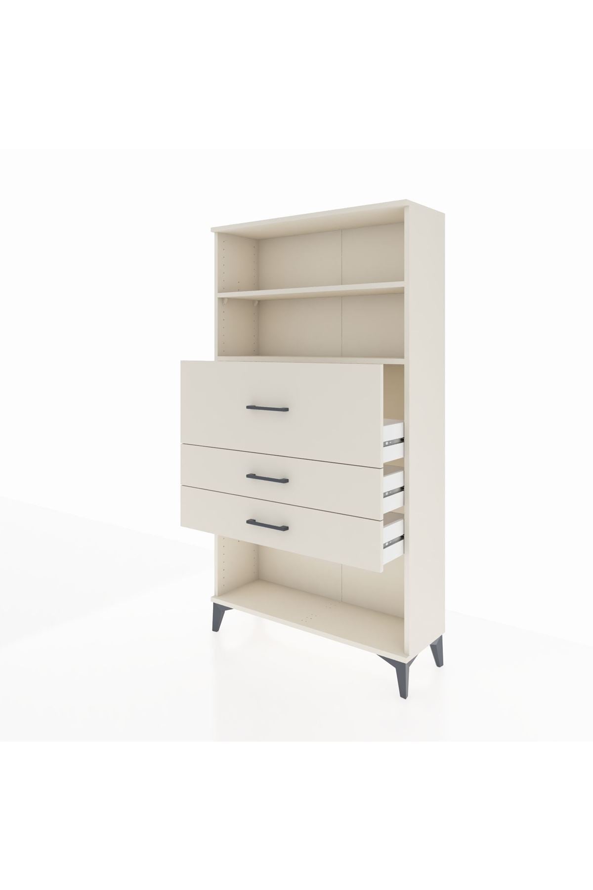 Arges Dolap 2 Raflı 3 Çekmeceli 88x30x163 - S21M160V1A