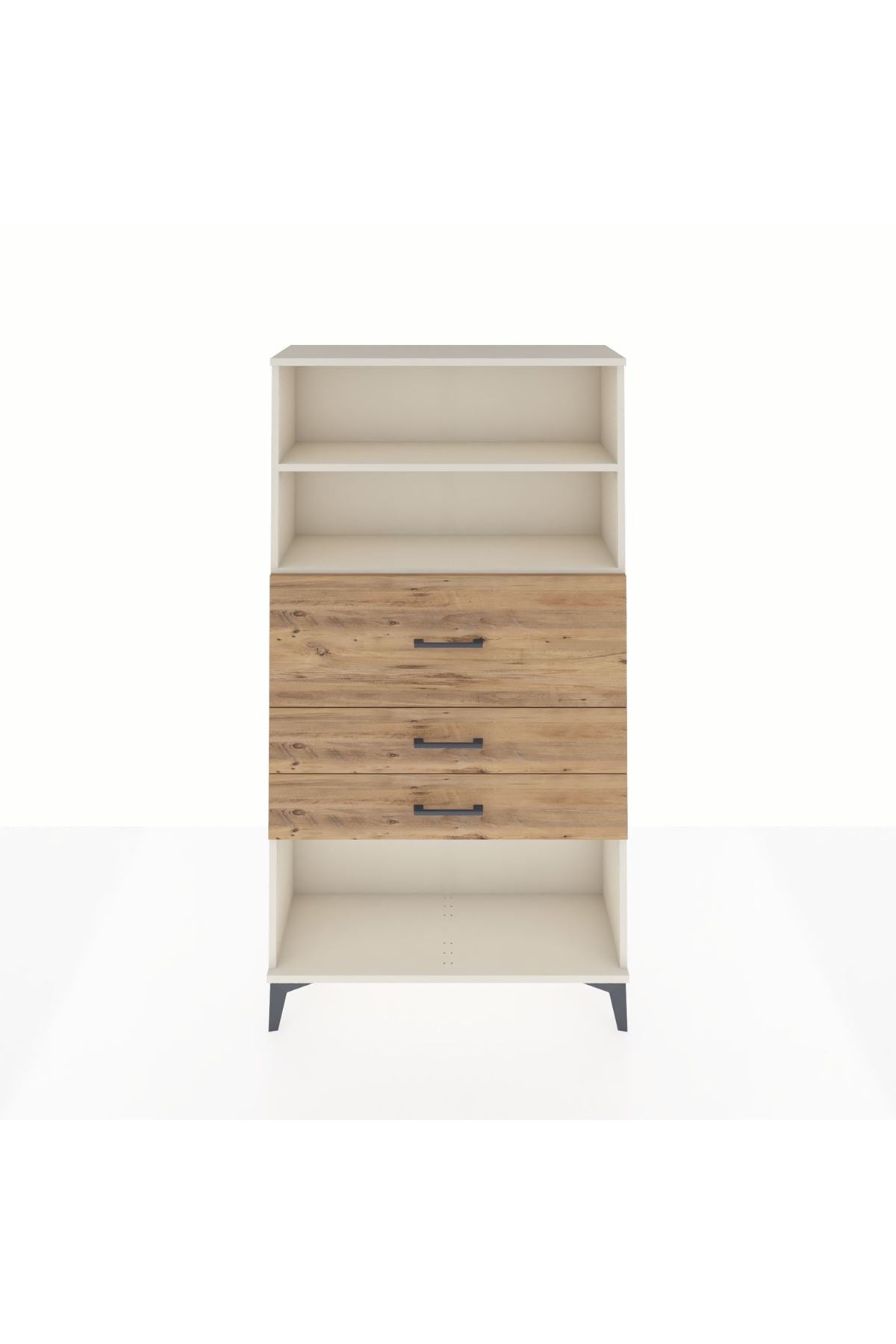 Arges Dolap 2 Raflı 3 Çekmeceli 88x30x163 - S21M160V3A