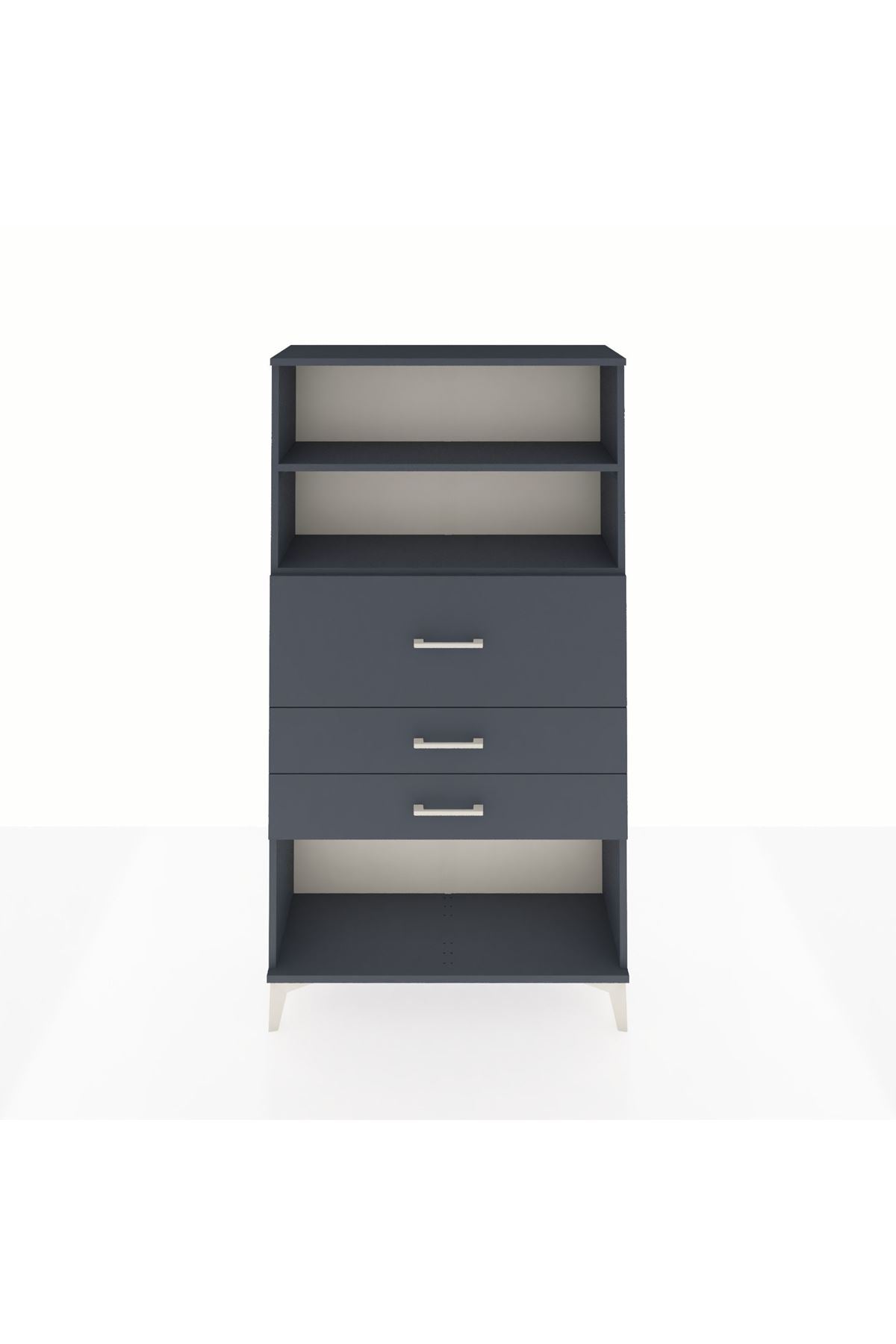 Arges Dolap 2 Raflı 3 Çekmeceli 88x30x163 - S21M160V5A
