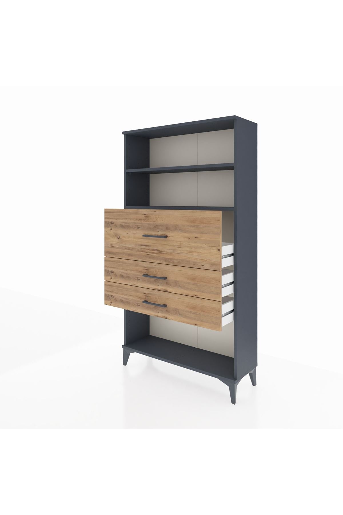 Arges Dolap 2 Raflı 3 Çekmeceli 88x30x163 - S21M160V6A
