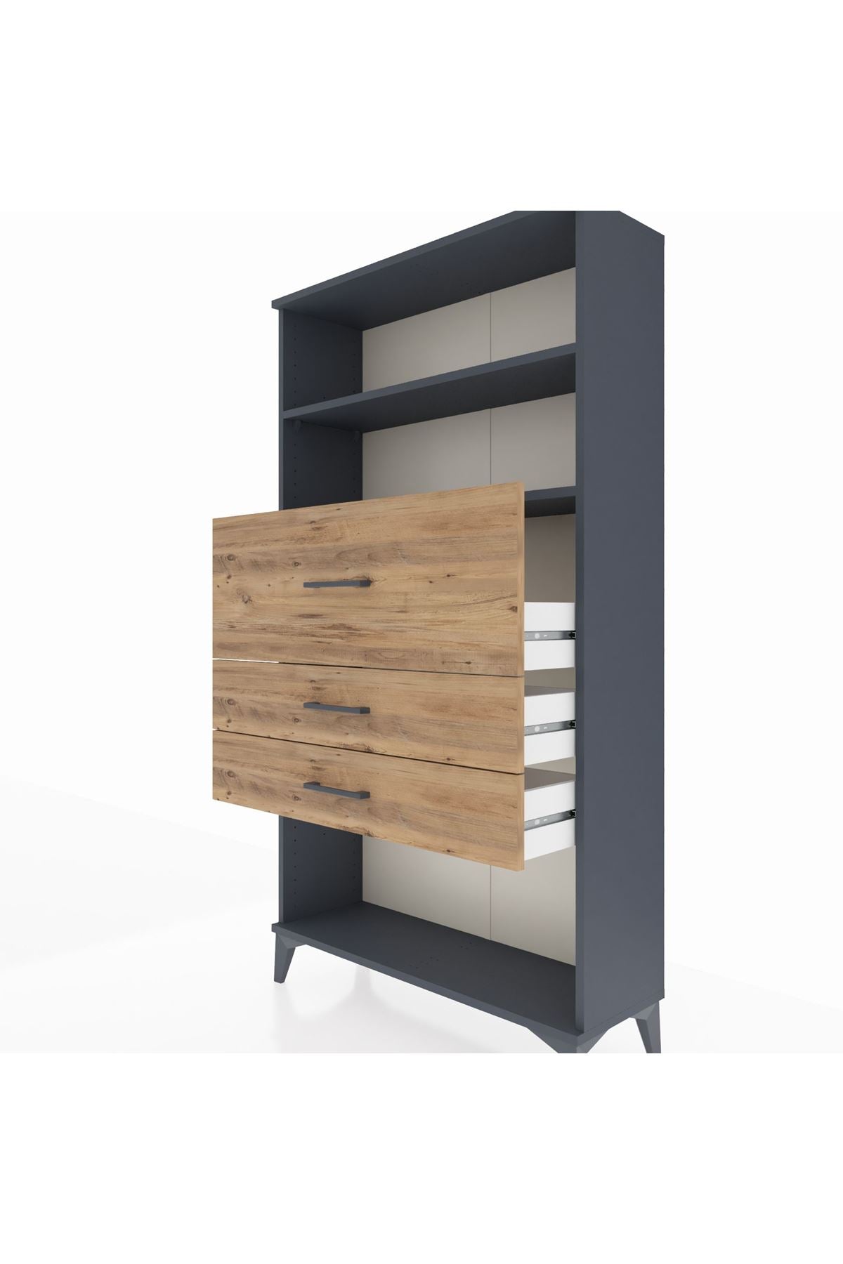 Arges Dolap 2 Raflı 3 Çekmeceli 88x30x163 - S21M160V6A