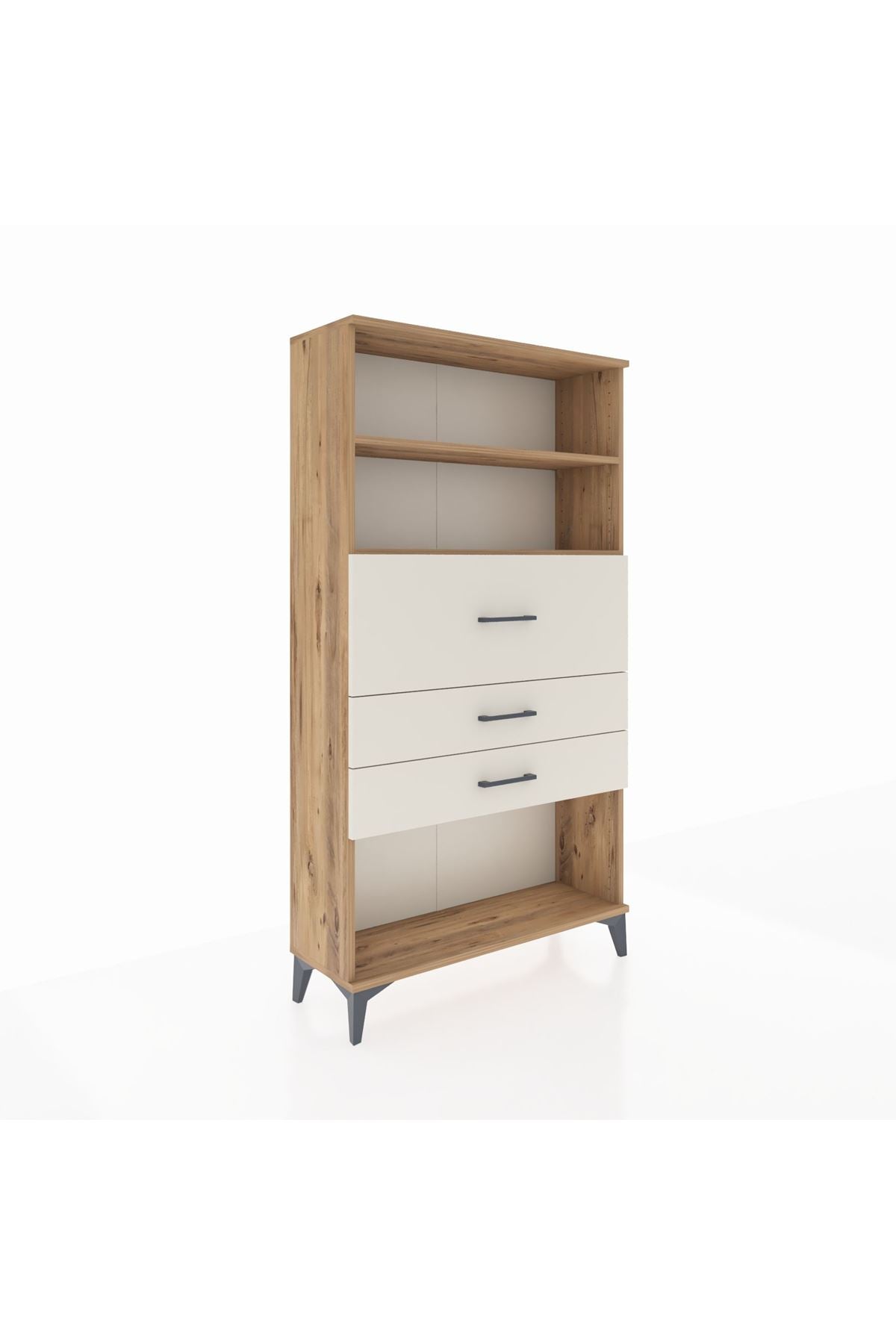 Arges Dolap 2 Raflı 3 Çekmeceli 88x30x163 - S21M160V7A
