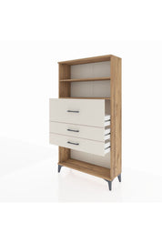 Arges Dolap 2 Raflı 3 Çekmeceli 88x30x163 - S21M160V7A