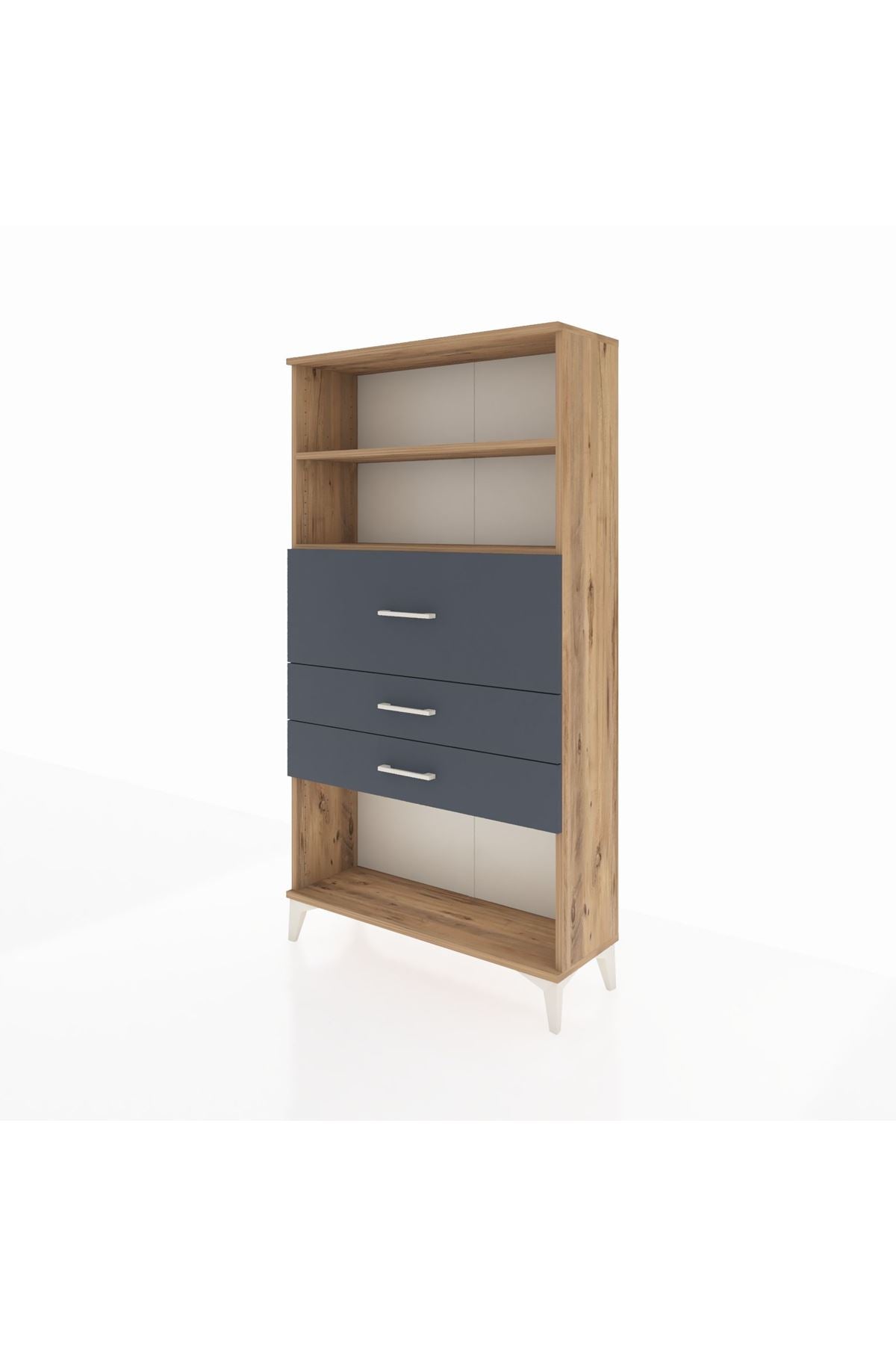 Arges Dolap 2 Raflı 3 Çekmeceli 88x30x163 - S21M160V8A