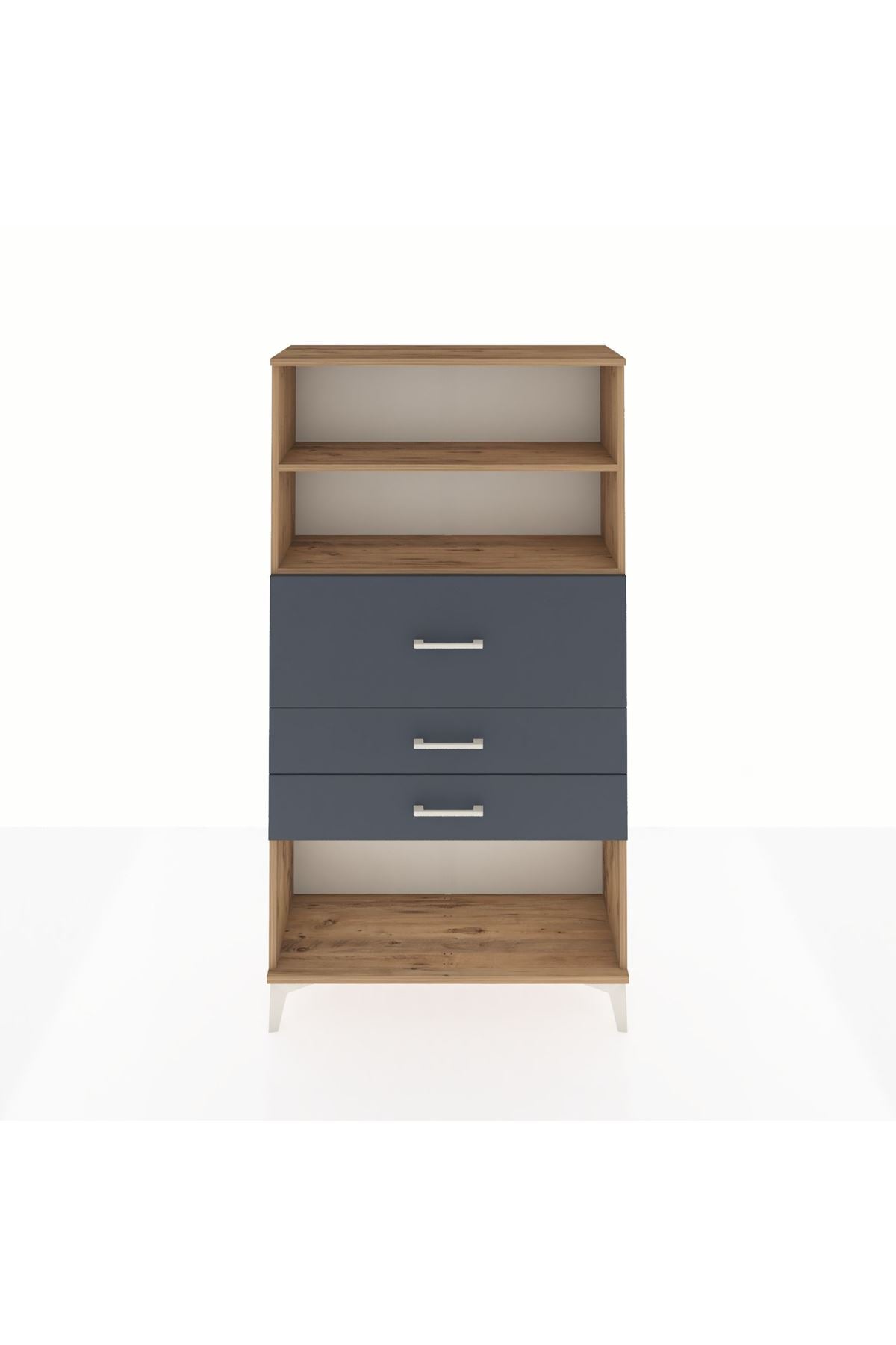 Arges Dolap 2 Raflı 3 Çekmeceli 88x30x163 - S21M160V8A