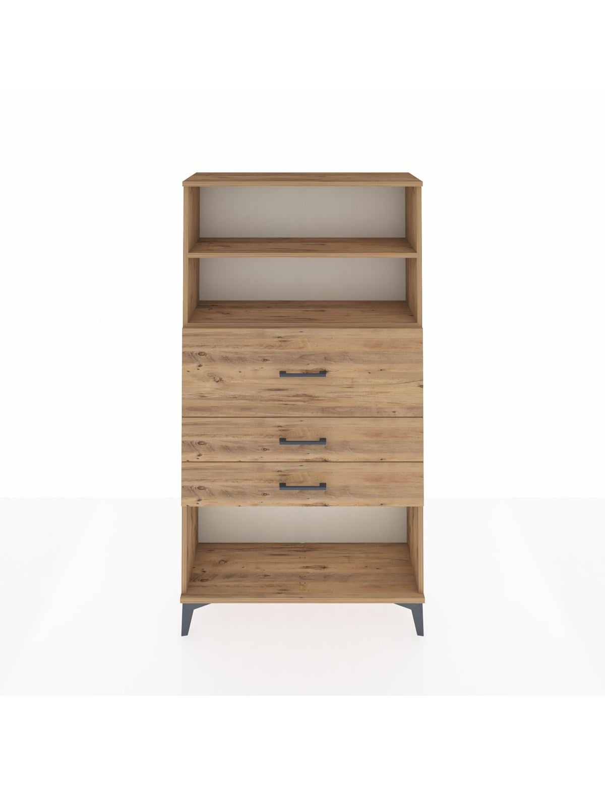 Arges Dolap 2 Raflı 3 Çekmeceli 88x30x163 - S21M160V9A