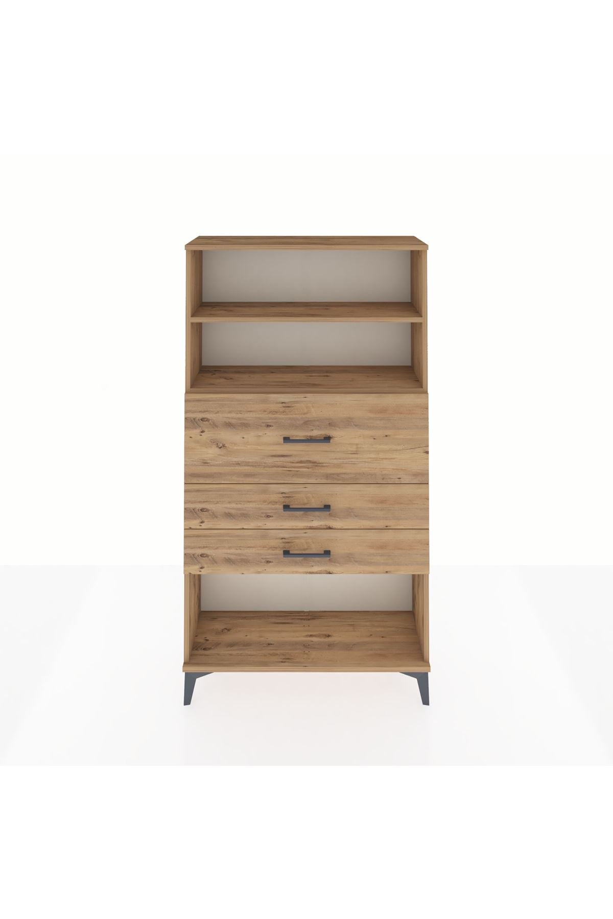 Arges Dolap 2 Raflı 3 Çekmeceli 88x30x163 - S21M160V9A