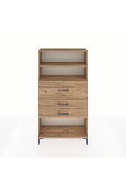 Arges Dolap 2 Raflı 3 Çekmeceli 88x30x163 - S21M160V9A