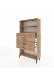 Arges Dolap 2 Raflı 3 Çekmeceli 88x30x163 - S21M160V9A