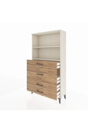 Arges Dolap 2 Raflı 4 Çekmeceli 88x30x163 - S21M161V3A