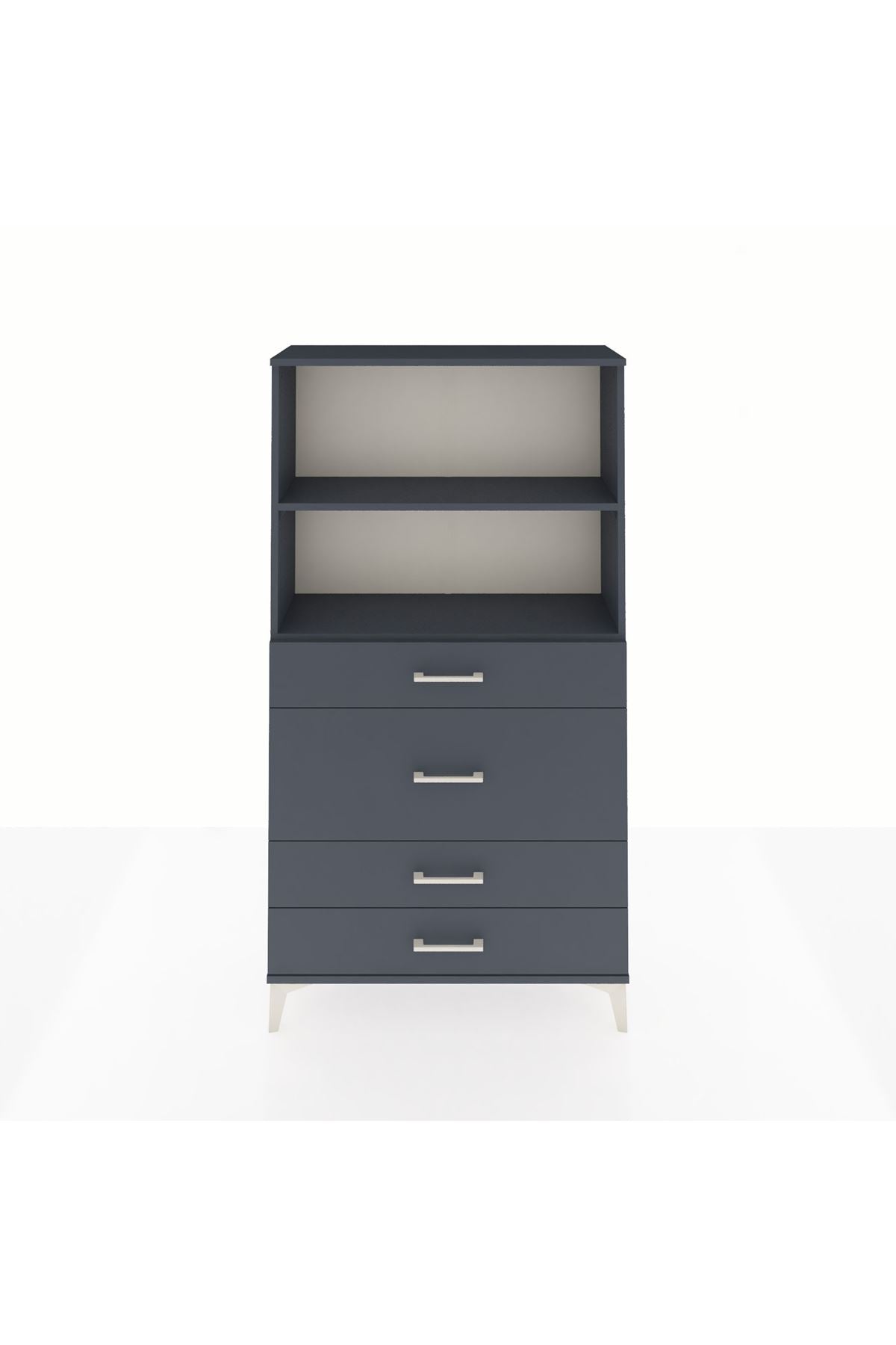 Arges Dolap 2 Raflı 4 Çekmeceli 88x30x163 - S21M161V5A