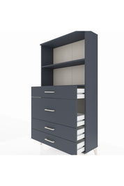 Arges Dolap 2 Raflı 4 Çekmeceli 88x30x163 - S21M161V5A