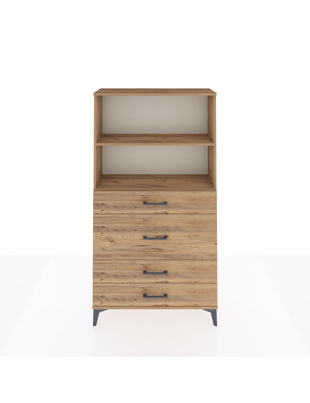 Arges Dolap 2 Raflı 4 Çekmeceli 88x30x163 - S21M161V9A