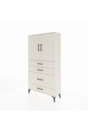Arges Dolap 2 Raflı 4 Çekmeceli 2 Kapaklı 88x30x163 - S21M162V1A