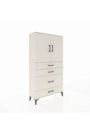 Arges Dolap 2 Raflı 4 Çekmeceli 2 Kapaklı 88x30x163 - S21M162V1A