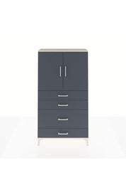 Arges Dolap 2 Raflı 4 Çekmeceli 2 Kapaklı 88x30x163 - S21M162V2A