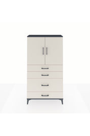 Arges Dolap 2 Raflı 4 Çekmeceli 2 Kapaklı 88x30x163 - S21M162V4A
