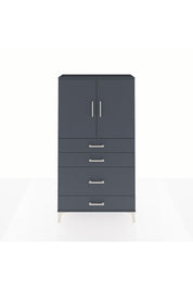 Arges Dolap 2 Raflı 4 Çekmeceli 2 Kapaklı 88x30x163 - S21M162V5A