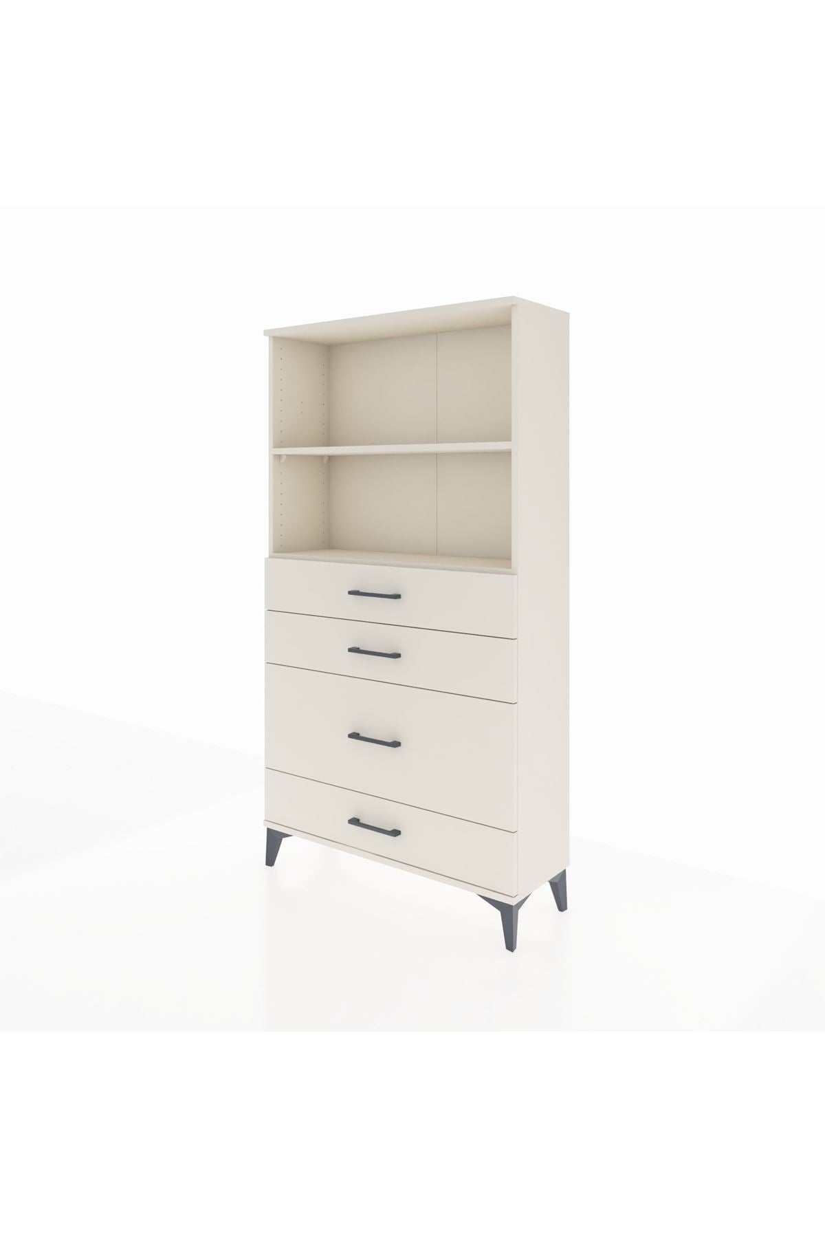 Arges Dolap 2 Raflı 4 Çekmeceli 88x30x163 - S21M163V1A