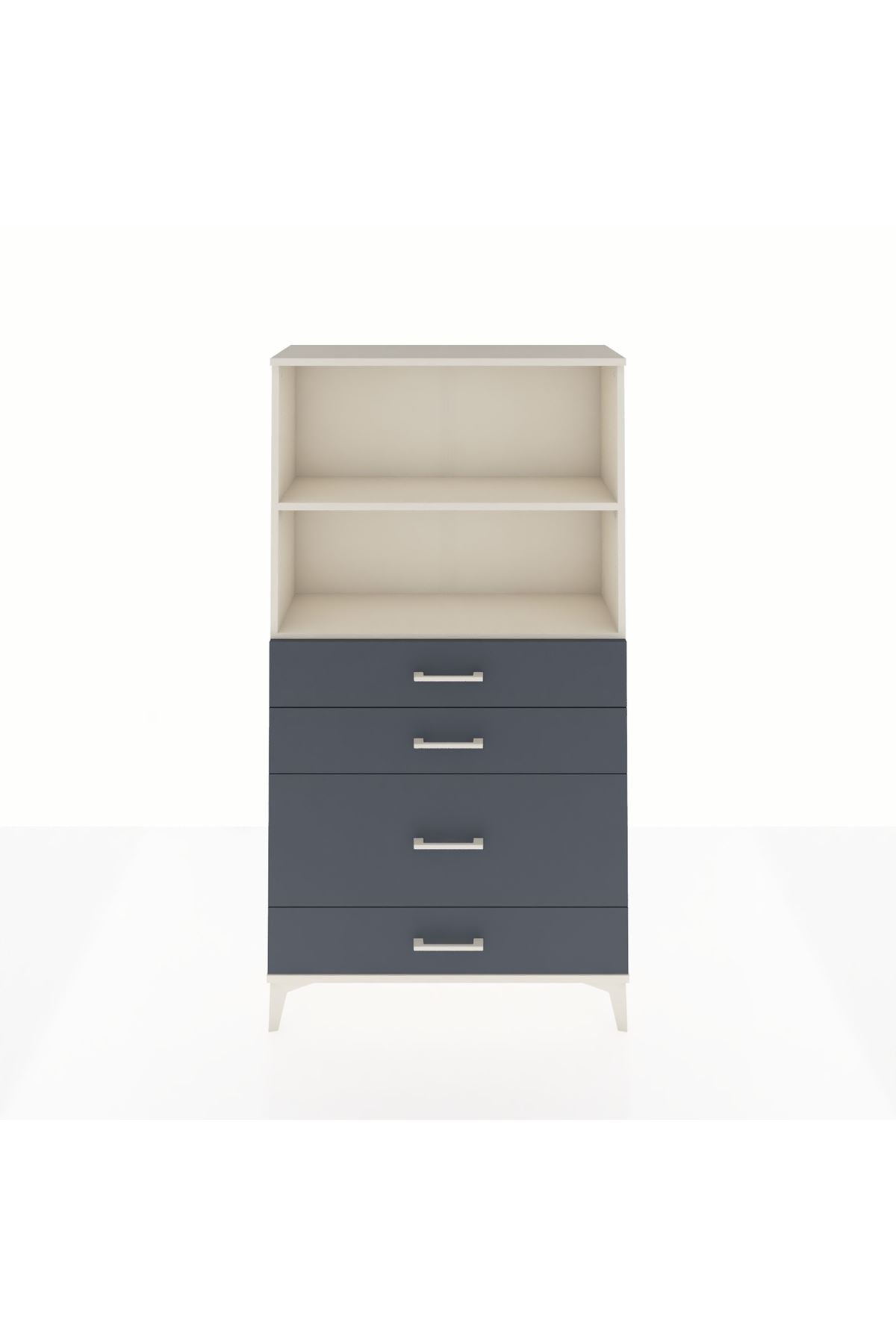 Arges Dolap 2 Raflı 4 Çekmeceli 88x30x163 - S21M163V2A