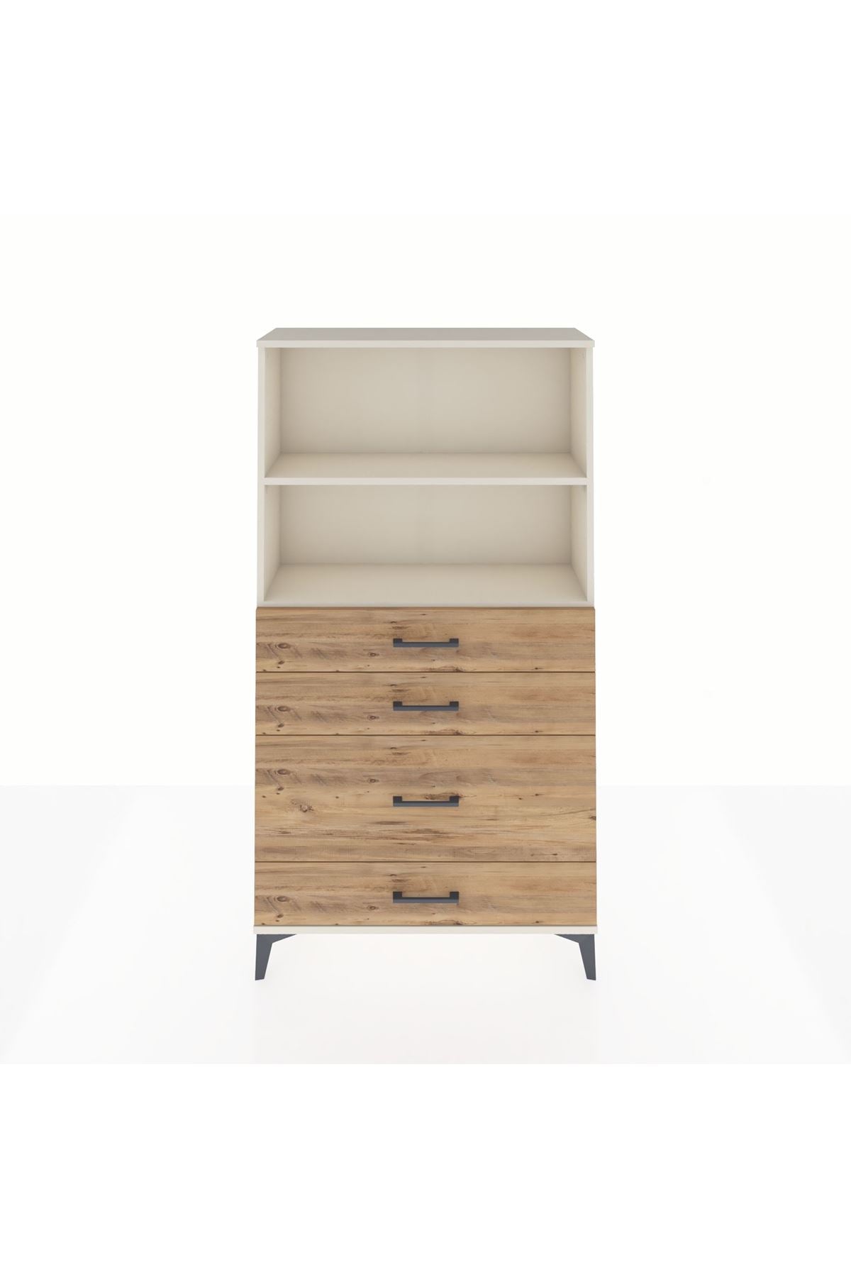 Arges Dolap 2 Raflı 4 Çekmeceli 88x30x163 - S21M163V3A