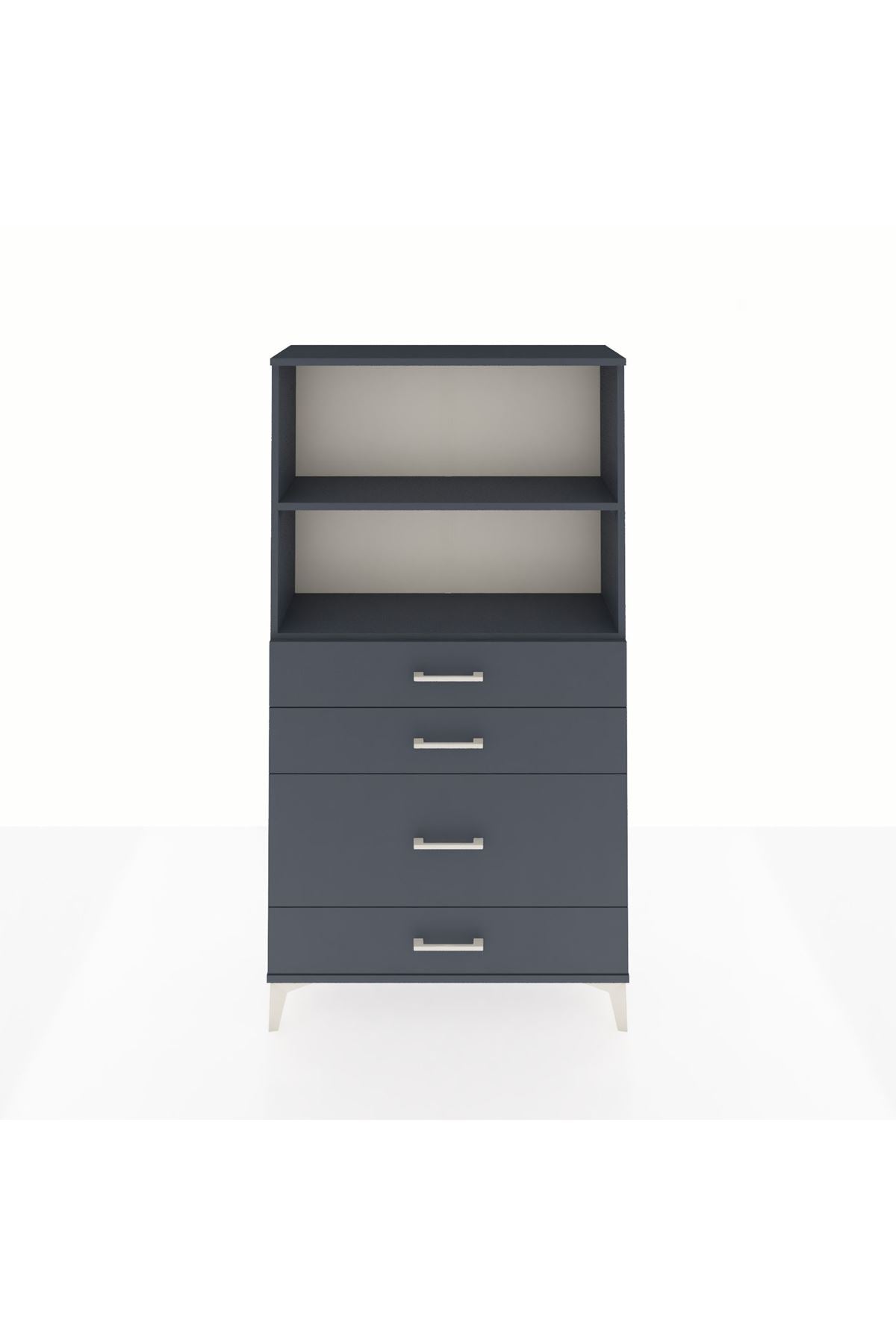 Arges Dolap 2 Raflı 4 Çekmeceli 88x30x163 - S21M163V5A