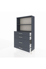 Arges Dolap 2 Raflı 4 Çekmeceli 88x30x163 - S21M163V5A