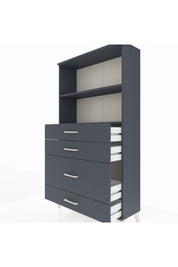Arges Dolap 2 Raflı 4 Çekmeceli 88x30x163 - S21M163V5A