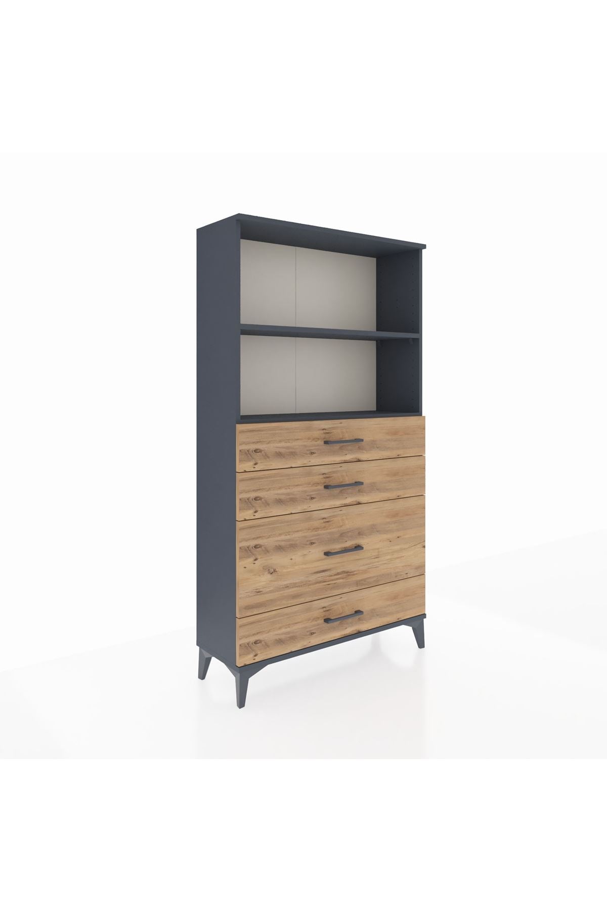 Arges Dolap 2 Raflı 4 Çekmeceli 88x30x163 - S21M163V6A