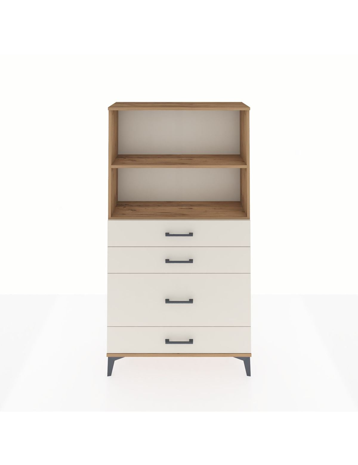 Arges Dolap 2 Raflı 4 Çekmeceli 88x30x163 - S21M163V7A