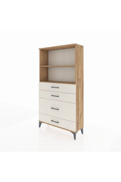 Arges Dolap 2 Raflı 4 Çekmeceli 88x30x163 - S21M163V7A