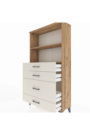 Arges Dolap 2 Raflı 4 Çekmeceli 88x30x163 - S21M163V7A
