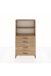 Arges Dolap 2 Raflı 4 Çekmeceli 88x30x163 - S21M163V9A