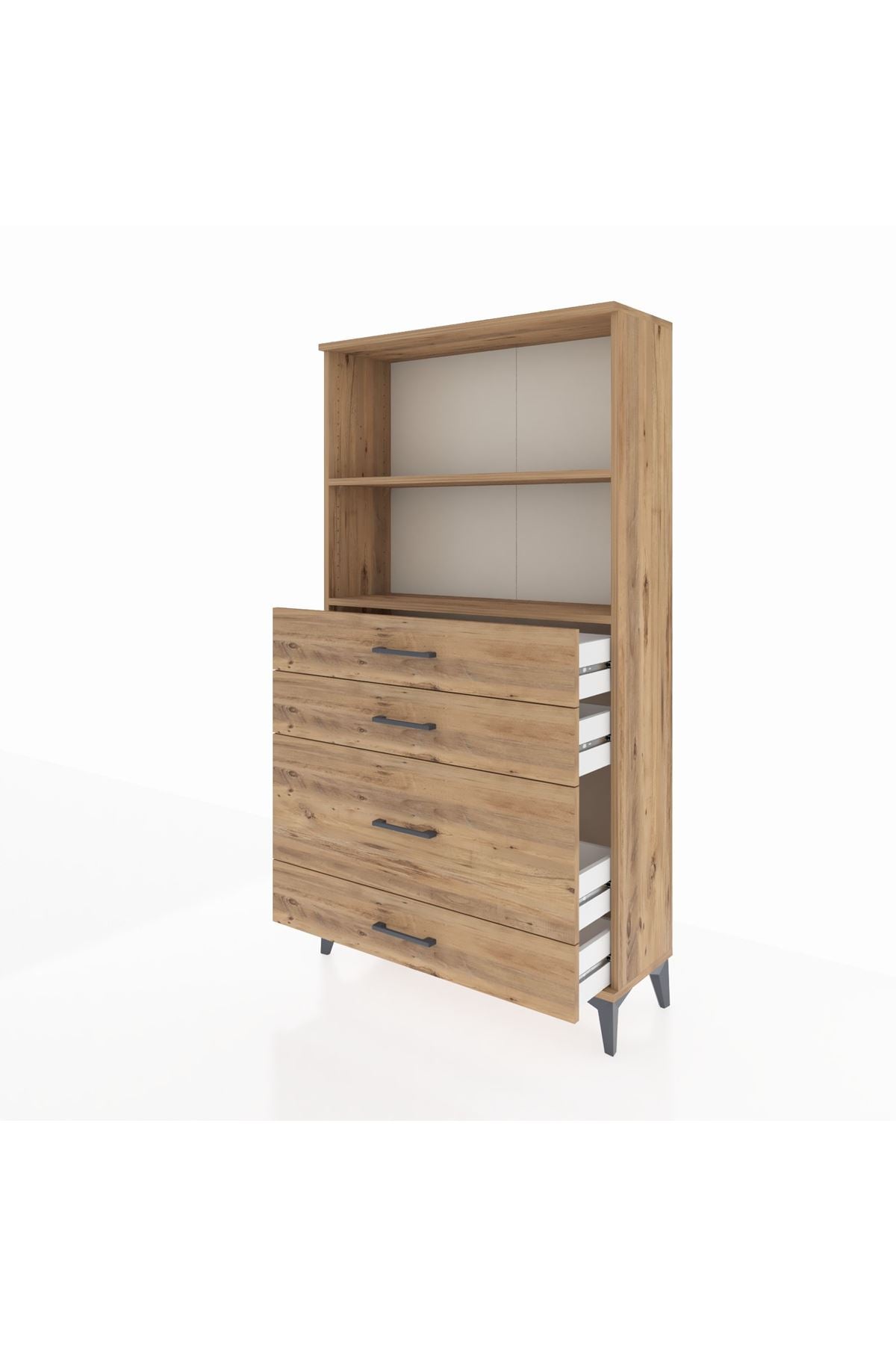 Arges Dolap 2 Raflı 4 Çekmeceli 88x30x163 - S21M163V9A