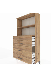 Arges Dolap 2 Raflı 4 Çekmeceli 88x30x163 - S21M163V9A