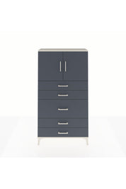 Arges Dolap 2 Raflı 5 Çekmeceli 2 Kapaklı 88x30x163 - S21M164V2A