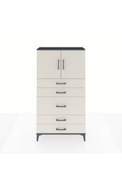Arges Dolap 2 Raflı 5 Çekmeceli 2 Kapaklı 88x30x163 - S21M164V4A
