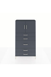 Arges Dolap 2 Raflı 5 Çekmeceli 2 Kapaklı 88x30x163 - S21M164V5A