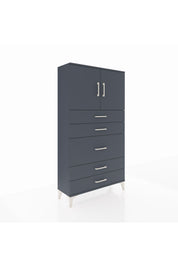 Arges Dolap 2 Raflı 5 Çekmeceli 2 Kapaklı 88x30x163 - S21M164V5A